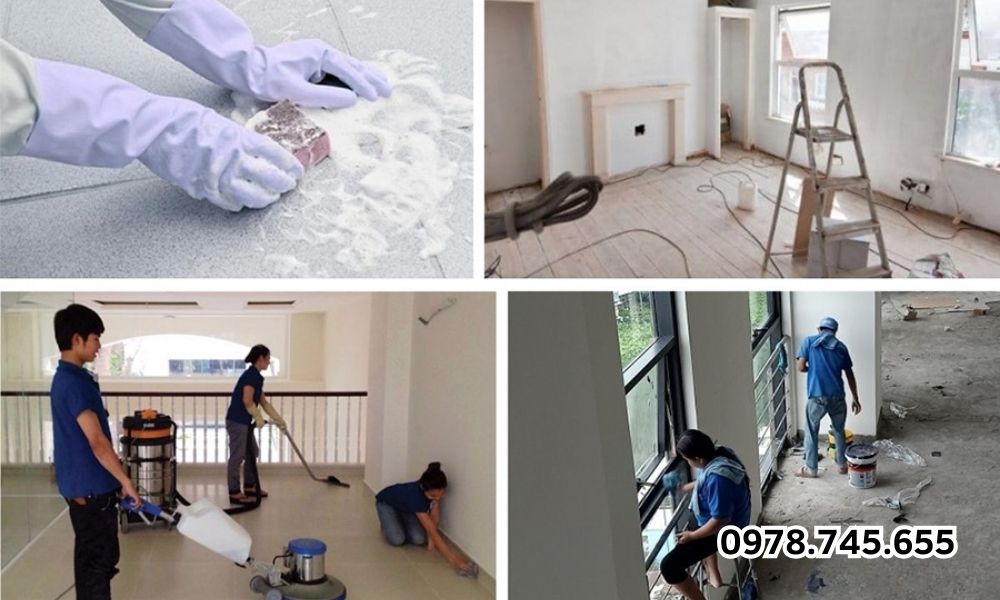 Dọn dẹp nhà cửa trọn gói sau xây dựng, bạn chỉ cần dọn vào ở, còn lại có chúng tôi lo. 